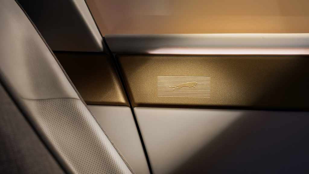 Detail motivu Jaguar v interiéru Type 01